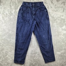 Vintage Brittania Jeans Womens 12 (fits 28x27) Blue Denim 100% Cotton Hong Kong picture