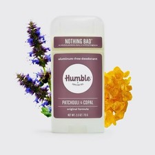 Humble Brands Original Formula Aluminum Free Deodorant, Patchouli & Copal, 2.5oz picture