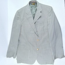 Vintage Brooks Brothers Brooks-Aire Mens 44L Plaid Sport Jacket Coat USA MADE picture