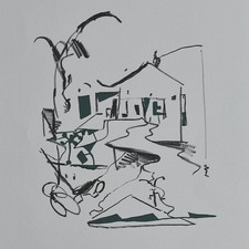Ernst Caramelle Contemporary Art Pen Art Signed Lithograph 2000 picture