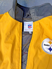 Pittsburgh Steelers NFL Pullover Rain Jacket Men’s XL Black Gold NWT picture