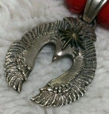 SAAD Silver Necklace Sterling Silver Eagle 925 Necklace Japan Navajo Arabesque picture