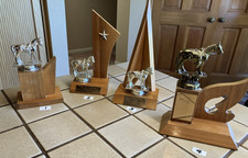 VTG 1960s MCM Wood & Metal Horse Trophy ~ 4 styles available ~ YOU CHOOSE ITEM picture