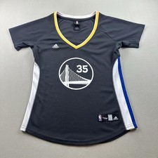 Golden State Warriors Kevin Durant Jersey Womens Medium Gray Adidas NBA #35 2016 picture