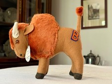 RARE 1970 Bucknell University Stuffed Bison 