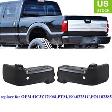 Black Rear Bumper Face Bars For Ford F250 F350 2017-2022 w/ Park hole FO1102385 picture