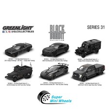 Greenlight 1:64 Black Bandit Series 31 Assortment 6 Cars Set #28190 picture