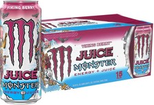 Monster Energy Juice Viking Berry, Energy Drink, 16 Ounce, Energy + Juice 15 Pk picture