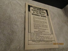 Vintage Micro Science Scope Microscope Model 55A Instruction Manual 1937 Federal picture