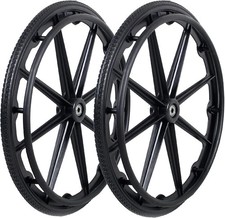 1PR,Black Wheelchair Rear Wheel Replacement 24x1
