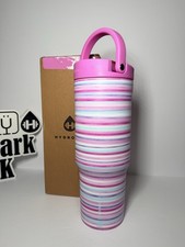 Hydrojug X Scheels PINK HORIZON 32oz Sport Traveler Tumbler Blue Purple Stripes picture