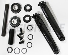 BMX 170mm Crank Arms 3-piece w/ Bottom Bracket 9/16 BMX Cruiser Bicycle Crankset picture