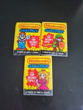 Nintendo Game Pack Trading Cards 1989 Topps Unopened 3x picture
