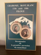 Vintage 1986 Chamonix Mont Blanc Bicentennial Poster 1786-1986 Atelier Esope picture