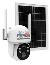MOES 4G LTE Cellular Solar Security Camera Wireless Outdoor Built-in VSIM Card picture