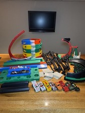 HUGE Vintage DARDA 8 Cars Jumping Looping & Race Tracks Bundle Set German Made picture