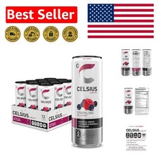 12-Pack Sparkling Wild Berry Energy Drink - 200mg Caffeine,  & Gluten-Free picture