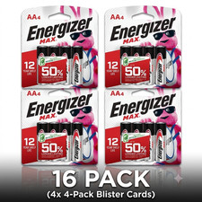 Energizer AA Batteries, MAX Double AA Battery Alkaline, 16 Count picture