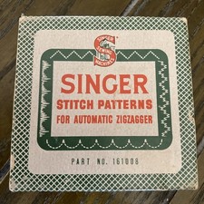 Vtg Singer Stitch Patterns For Automatic Zigzagger Part No 161008 Red 4 picture