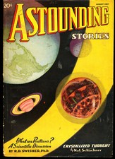 ASTOUNDING STORIES August 1937 Released Entropy by  Williamson VG picture