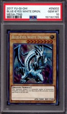 2017 Yu-Gi-Oh Mega-Tins Blue-Eyes White Dragon #EN002 PSA 10 GEM MINT picture