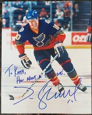 Jim Soupy Campbell Autograph 8x10 Photograph NHL St. Louis Blues picture