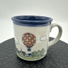 Vintage Hot Air Balloon Otagiri Japan Ceramic Coffee Mug picture