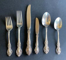 Wallace Grand Victorian 6 Piece Sterling Silver Place Setting No Monogram-Pretty picture