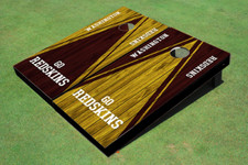 Washington Football Team Alternating Wood Look Triangle Cornhole Boards - NFL picture