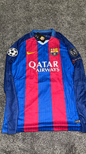 Retro FC Barcelona 16/17 Home Jersey Neymar Jr #11 Champions League Edition picture
