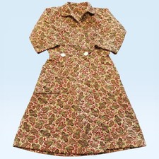 VTG Stan Herman Herbcraft M Grannycore Button Up Quilted House Coat Pocket picture