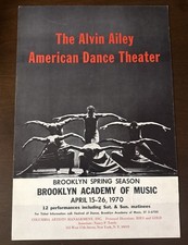Alvin Ailey American Dance Theater BAM 1970 Brooklyn 14x22 Window Card picture