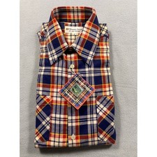 Bud Berma Flannel Shirt Men's M Multicolor Plaid Vintage Highlander picture