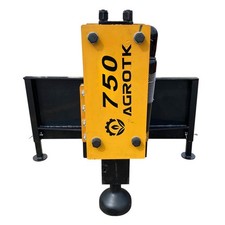 Agrotk 750 Skid Steer Hydraulic Concrete Hammer Breaker Post Driver Attachment picture