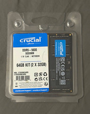 Crucial 64GB (2x32GB) DDR5-5600 SO-DIMM Laptop RAM CL46 262-Pin picture