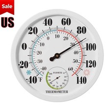 Outdoor Thermometer Hygrometer, 10 Inch Outdoor Thermometer Large Numbers picture