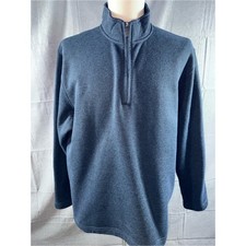 2939-Van Heusen Men's Dark Blue Quarter-Zip Sweater picture