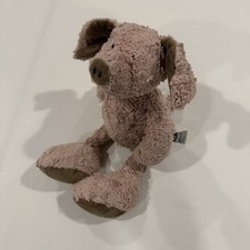 Jellycat Skiffles Pig Stuffed Animal Vintage Retired Decent Condition picture