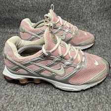 Vintage 2004 Nike Shox Zoom Air Womens 6.5 Pink Silver Y2K Sneakers 309488-011 picture