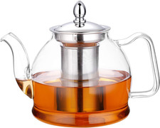 1000Ml Glass Teapot with Removable Infuser, Stovetop Safe Tea Kettle, Blooming a picture