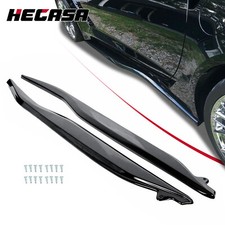 For 2014-19 Chevrolet Corvette C7 Side Skirt Z06 Style Rocker Panels Gloss Black picture