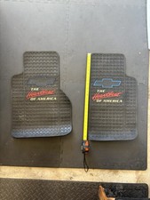 Vintage Chevy The Heartbeat of America Rubber Floor Mats – Matching Pair picture