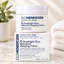 Olehenriksen Transform Plus Goodnight Glow Sleeping Creme Bakuchiol AHAs 1.7oz picture
