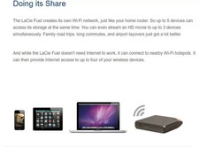 LaCie Fuel 2TB Portable Mobile Storage with Own Wi-Fi Hotspot (Limited Edition) picture