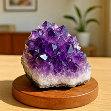 Natural Amethyst Cluster Purple Crystal Stone Healing Crystal Mineral Home Decor picture