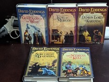 David Eddings The Malloreon 1-5 Complete Hardcover BCE Set Del Rey Fantasy 1987 picture