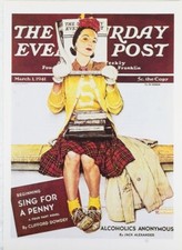 Saturday Evening Post March 1 1941 Norman Rockwell The Glamour Girl Cover Print picture