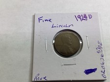 1924 D Lincoln Wheat Penny Small Cent Key Date from Denver Mint 020626 57re picture