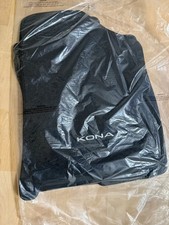 NEW- 2024-2026 HYUNDAI KONA FRONT & REAR FLOOR MAT SET OF 4 BLACK CARPET OEM picture