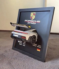 Porsche GT3 RS 2024 3D Framed Wall Sign, Black/Gray Reproduction picture